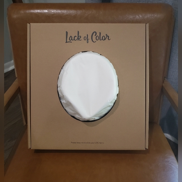 Lack Of Color White Hat with Green Band - Picture 12 of 14